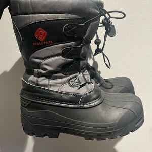 Dream Pairs Kids Snow Boots - Black and Gray